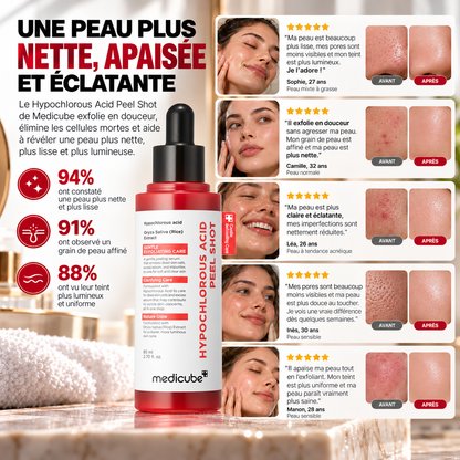 Sérum exfoliant riz à l’acide hypochloreux