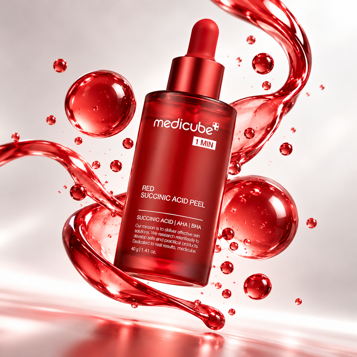 Sérum activateur nettoyant à l’acide succinique rouge à 21 %